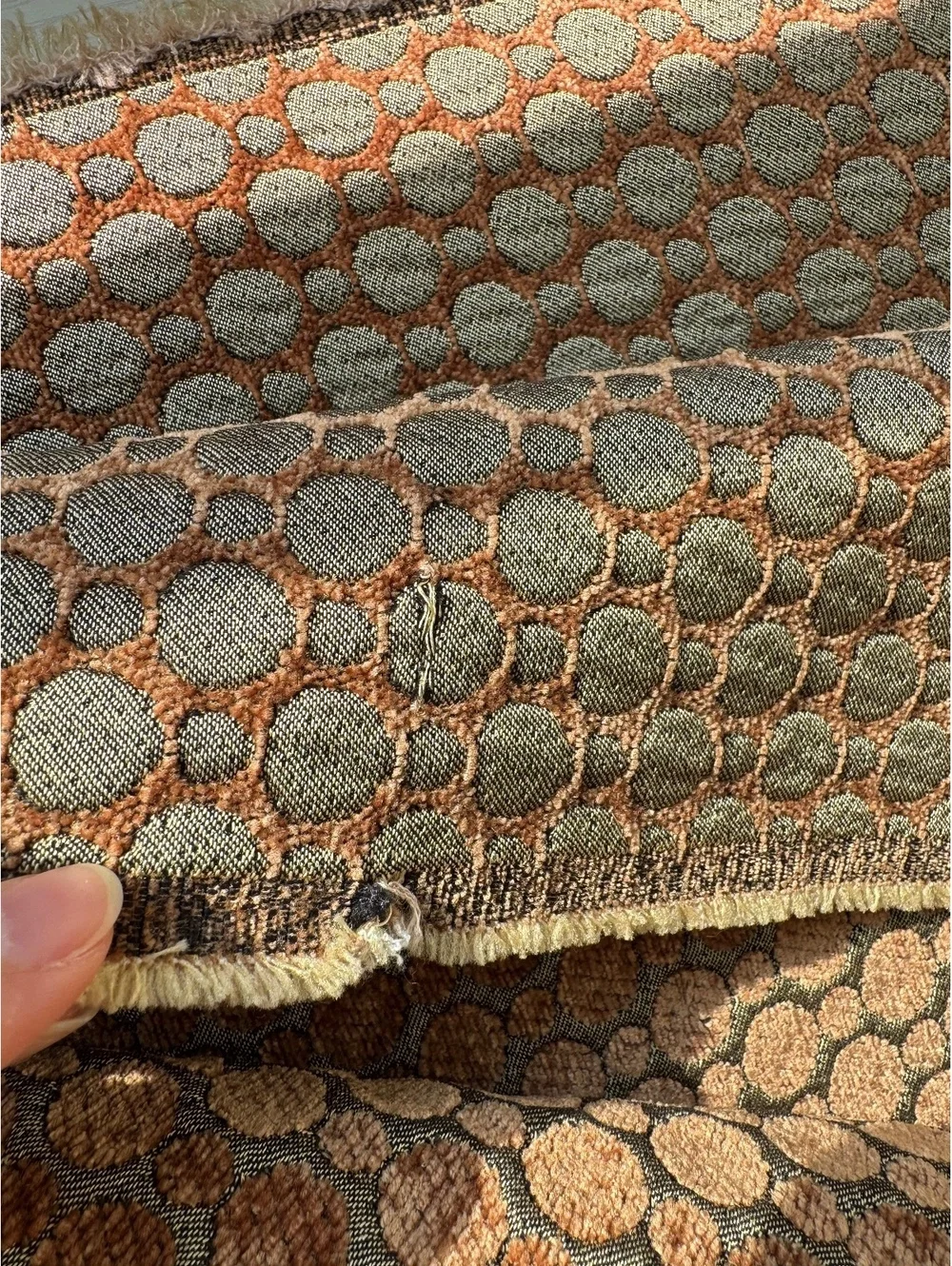Upholstery Fabric Remnant 56” x 66” Reversible Textured Chenille